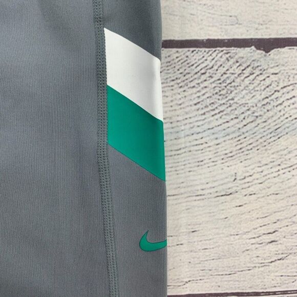 Nike Leggings sz M Mid Rise Tight Fit 7/8 Length Gray Green 25.5" Inseam New NWT - Picture 6 of 11